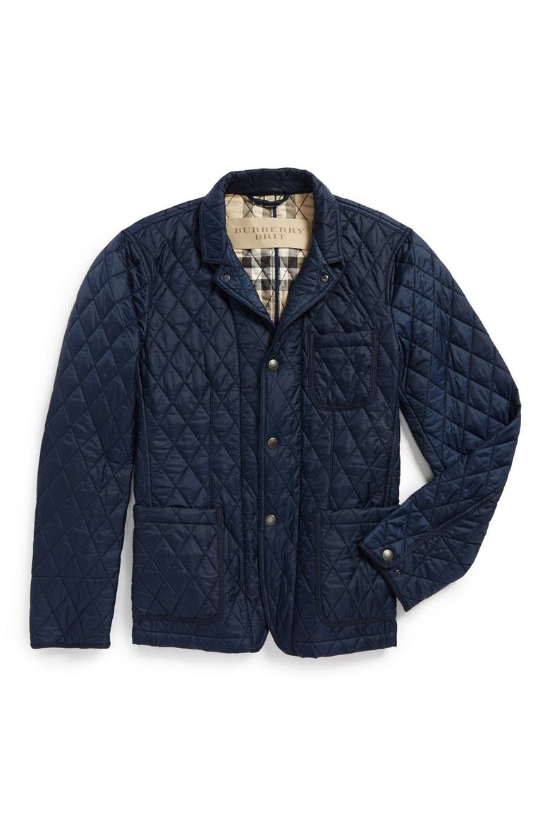 Brit 'Howe' Quilted Jacket, Alternate, color, NAVY