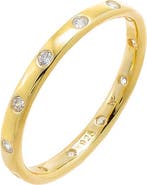 BY ADINA EDEN Thin Scattered CZ Eternity Ring