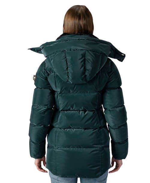 Woodpecker Bumnester 3/4 Length Quilted Coat In Gray