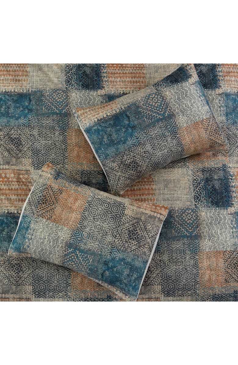 Modern Threads Microfiber 5-Piece Comforter Set, Alternate, color, Copper/ Teal