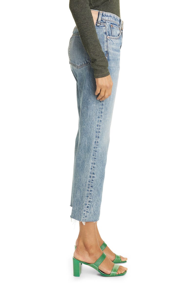 Maya High Waist Crop Flare Jeans, Alternate, color, FARROW