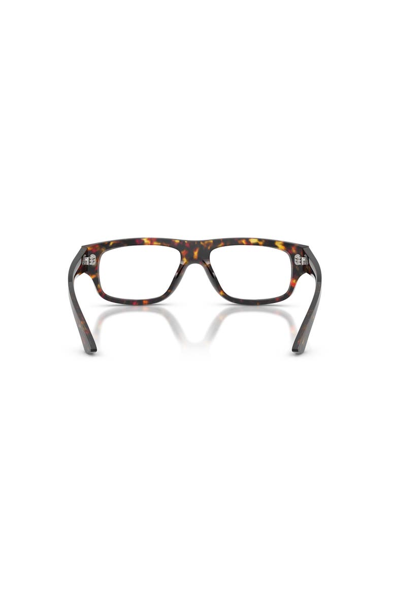 55mm Rectangle optical glasses, Alternate, color, Tortoise