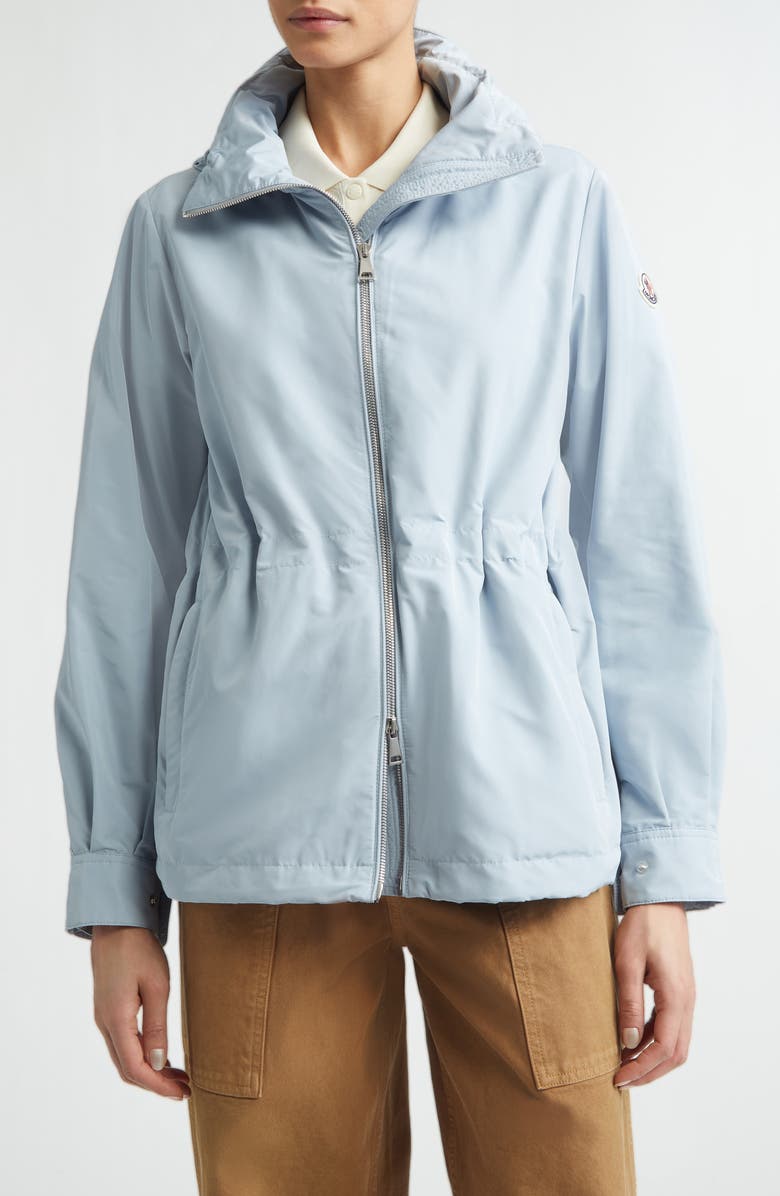 Moncler Enette Hooded Jacket, Main, color, Blue