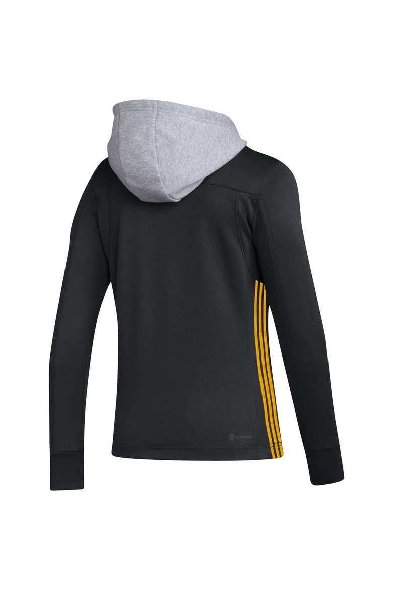 Women's adidas Black Pittsburgh Penguins Refresh Skate Lace AEROREADY Pullover Hoodie, Alternate, color, Black