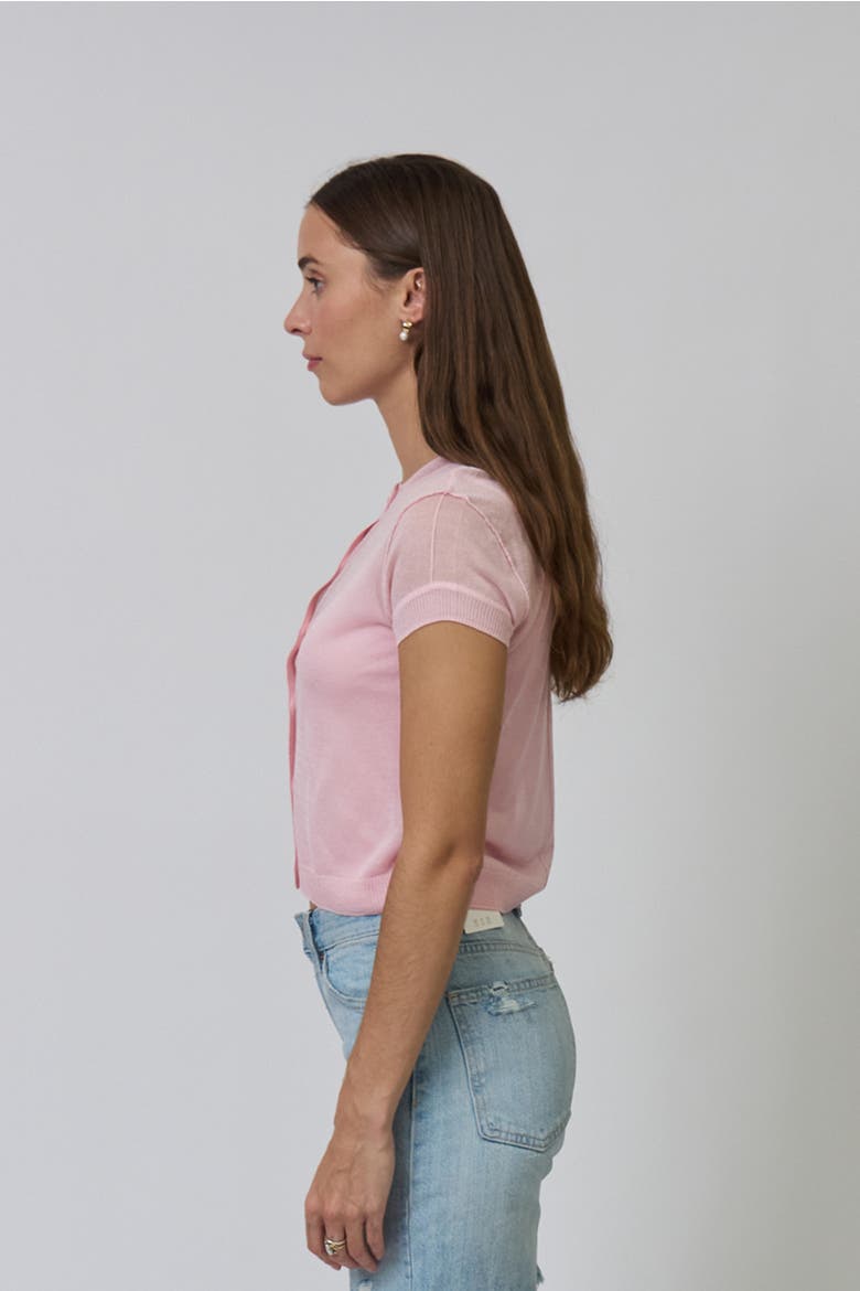 Serena Sheer Cardi With Cami, Alternate, color, BABY PINK