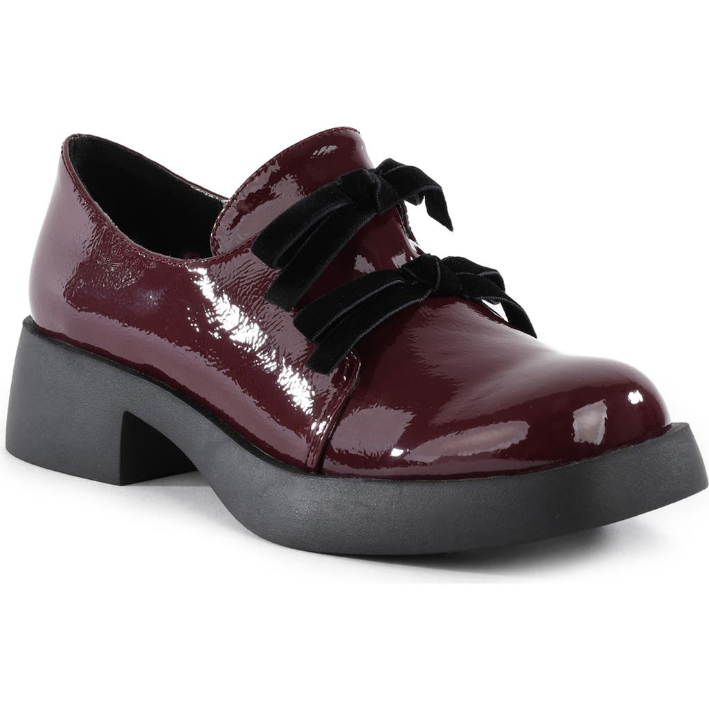 BC Footwear Sweet Darling Platform Loafer in Burgundy  product