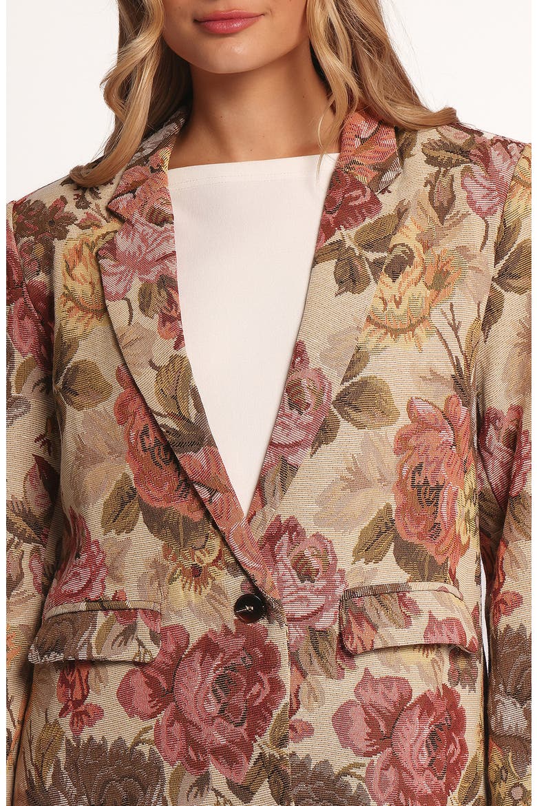 Dawn Oversize Blazer, Alternate, color, FLORAL
