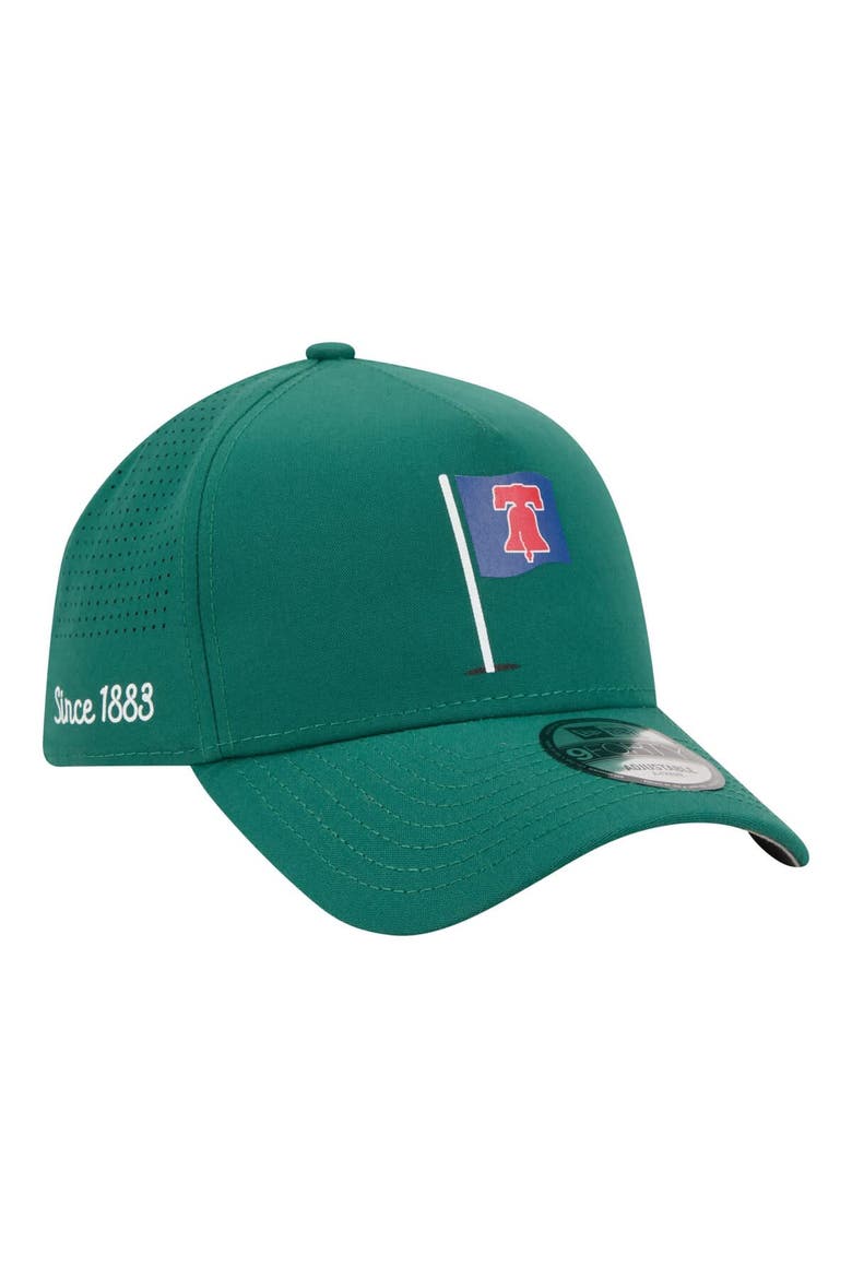 Men's New Era  Green Philadelphia Phillies Pin Seeker 9FORTY A-Frame Adjustable Hat, Main, color, Green