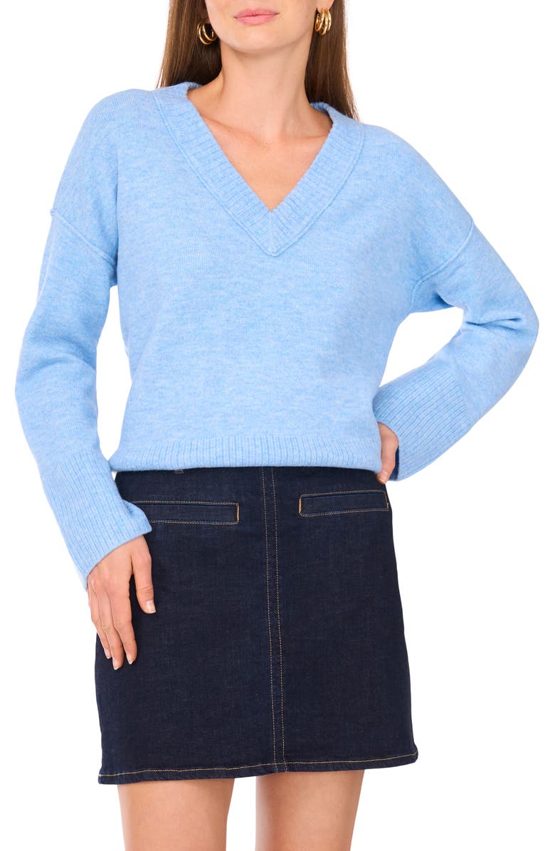 High-Low V-Neck Sweater