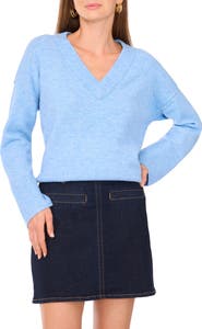 Vince Camuto High-Low V-Neck Sweater