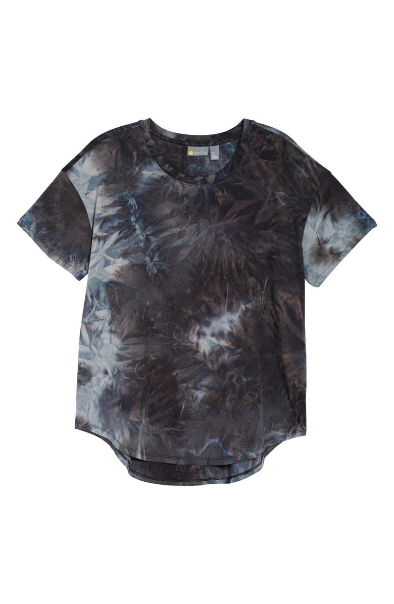 Zella Washed Tie Dye Studio T-Shirt, Alternate, color,