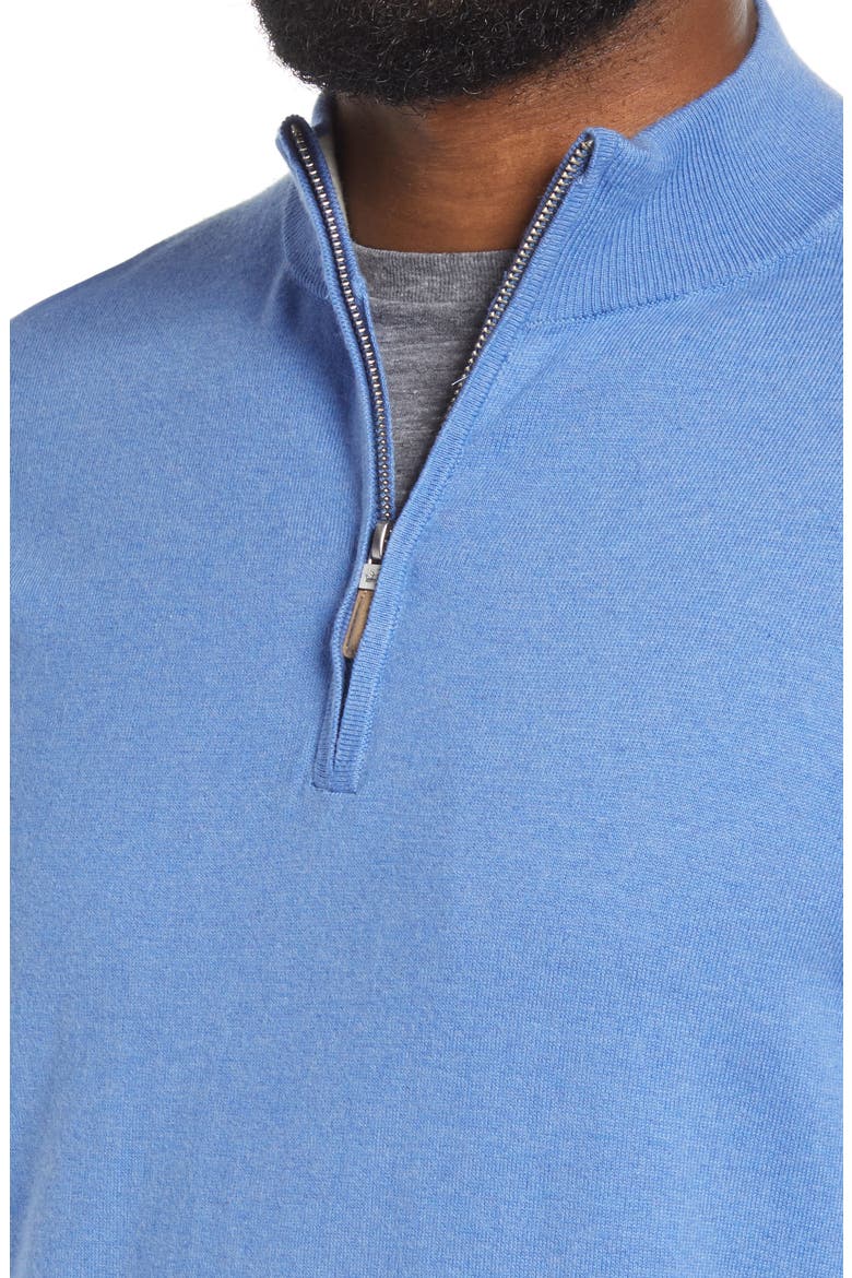Crown Quarter Zip Pullover, Alternate, color, BLUE SEA