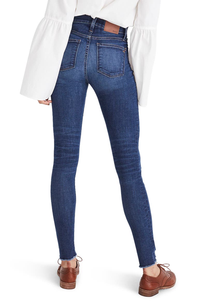 9-Inch High Waist Skinny Jeans, Alternate, color, KURT WASH