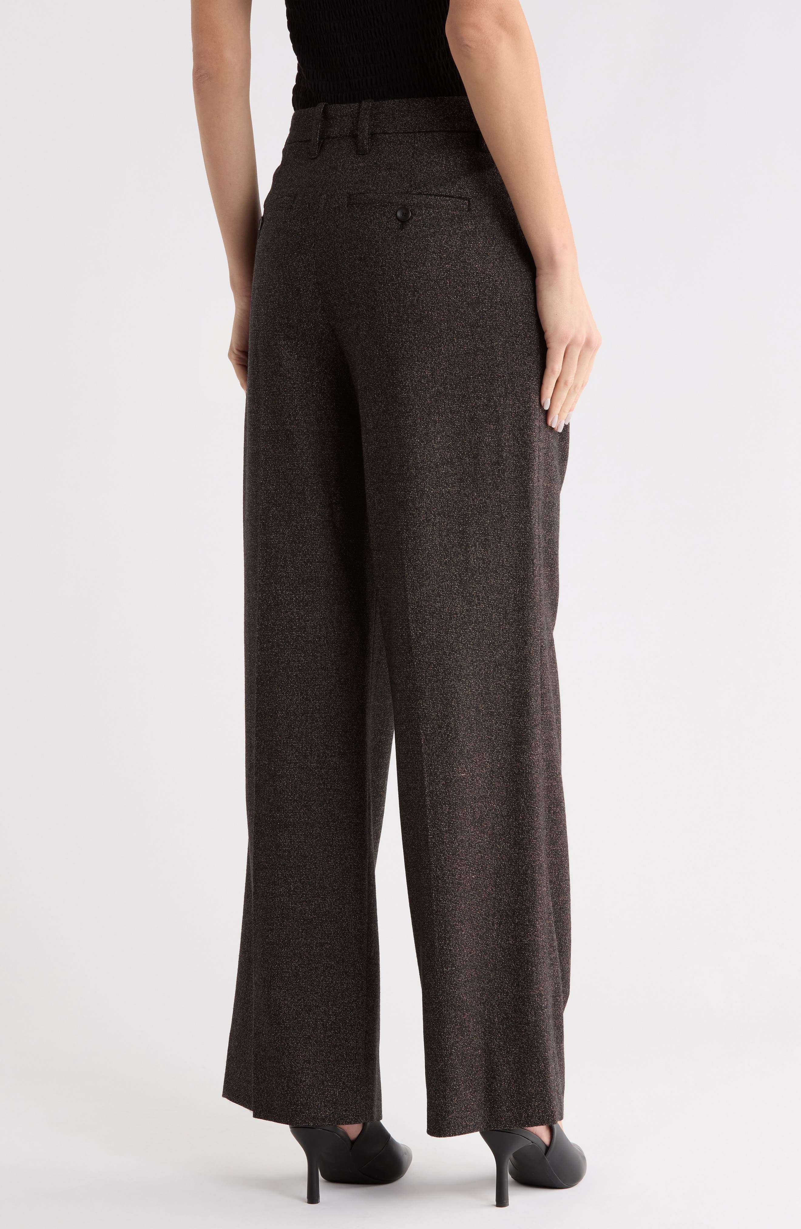 Charles Wide Leg Wool Blend Pants