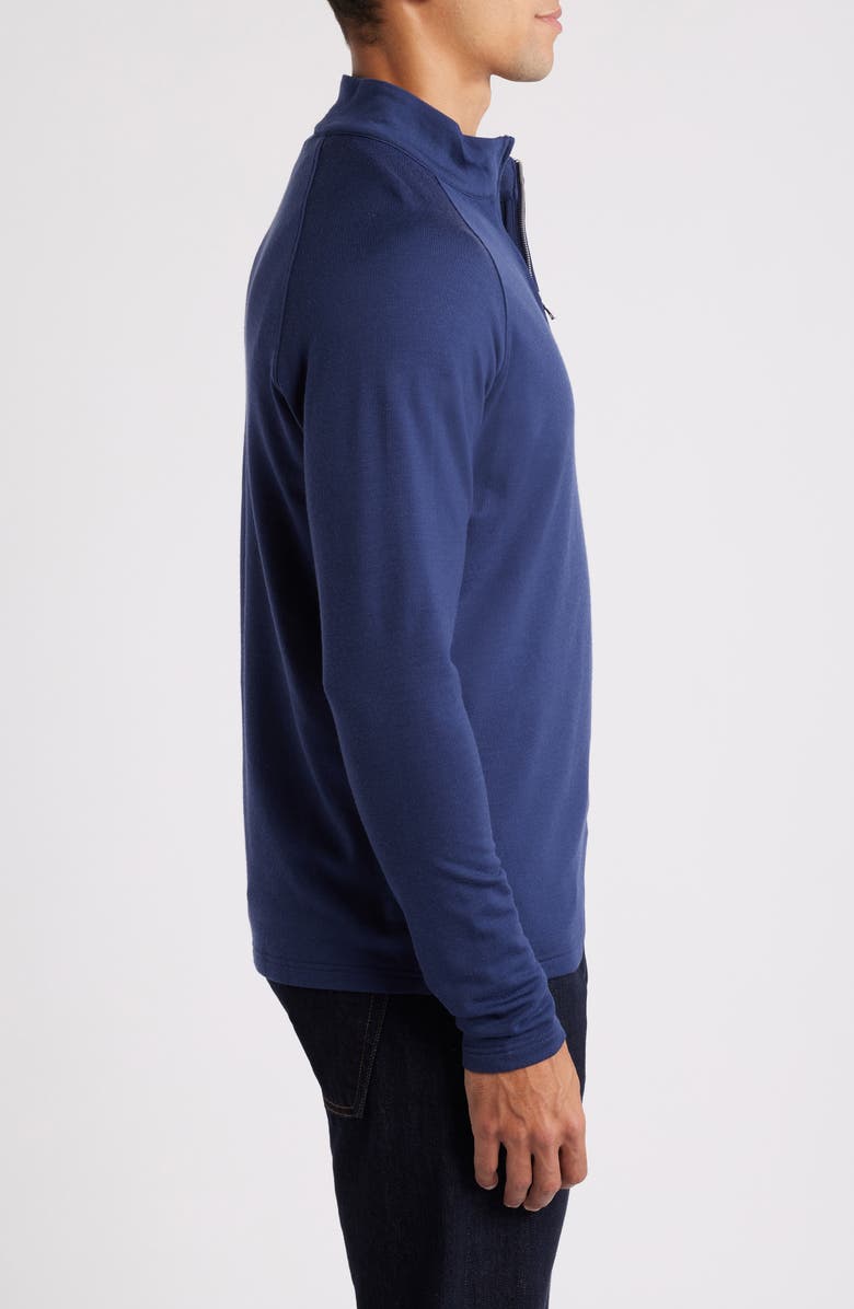 Peter Millar Crown Crafted Excursionist Flex Merino Wool Blend Quarter Zip Pullover, Alternate, color,
