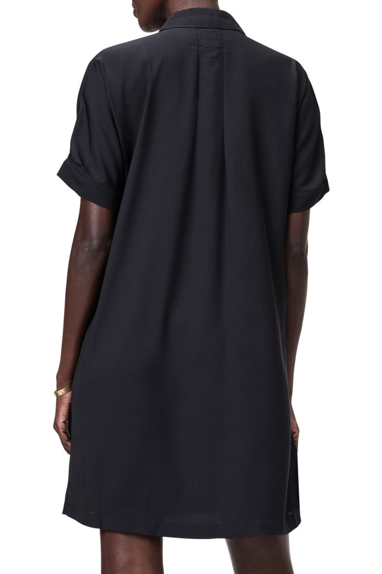 Polished Shirtdress, Alternate, color, BLACK ONYX