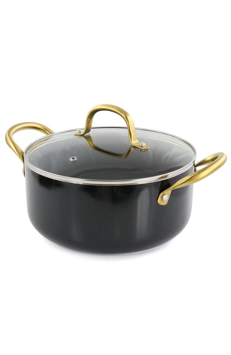 Gibson Home Ellsworth 12 Piece Aluminum Nonstick Cookware Set, Alternate, color, Black