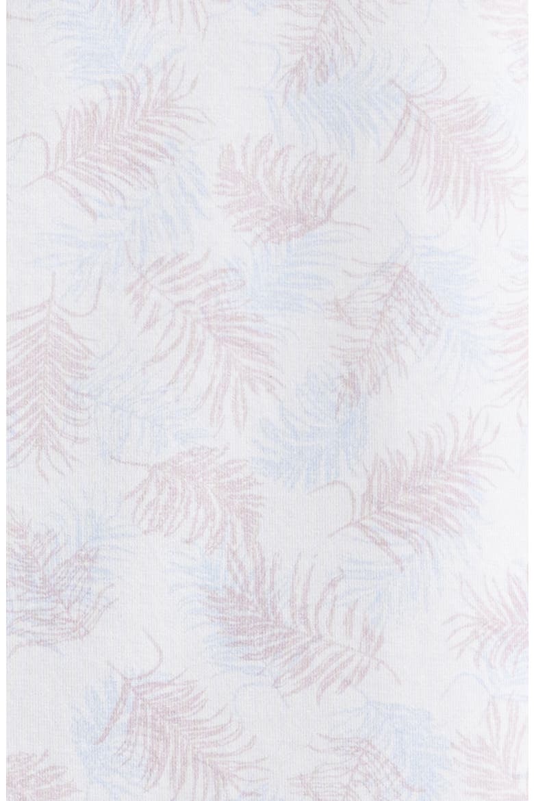 Milo OoohCotton® Palm Leaf Print Short Sleeve Button-Up Shirt, Alternate, color, PRIMEROSE