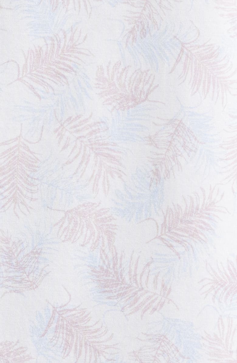 Bugatchi Milo OoohCotton<sup>®</sup> Palm Leaf Print Short Sleeve Button-Up Shirt, Alternate, color, Primerose