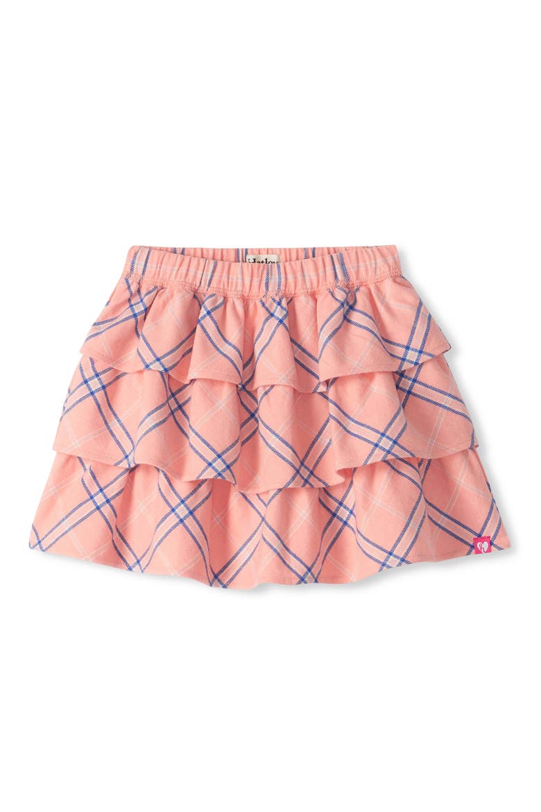 Kids' Blossom Plaid Ruffle Skirt, Main, color, BLOSSOM