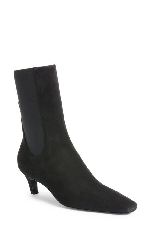【TOTEME】レザー シティブーツ ブラック Leather city boots black – TOTEME
