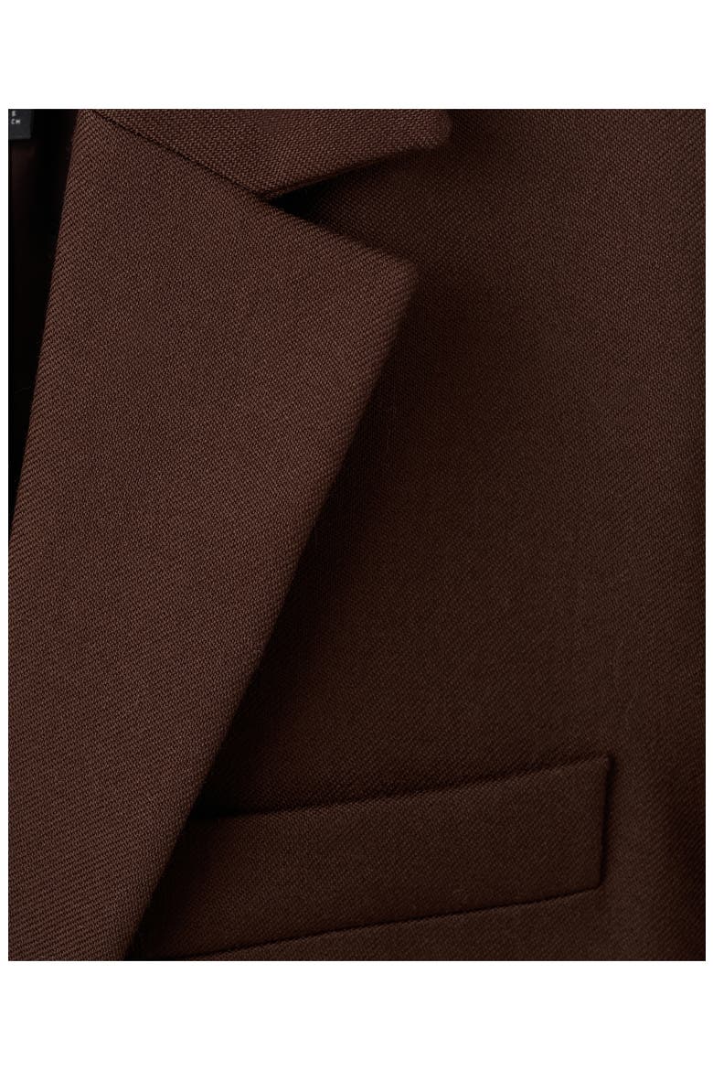 Selection Oversize Wool Blazer, Alternate, color, BROWN