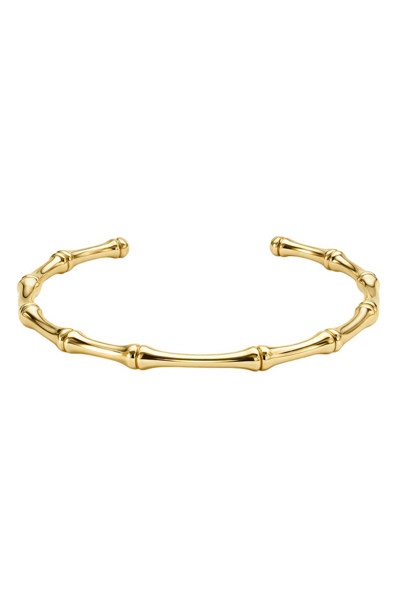 ARGENTO VIVO Bamboo Cuff Bracelet, Main, color, Gold