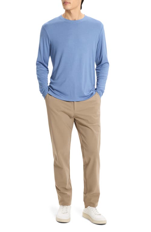 Theory Essential Long-sleeve Tee In Anemone Modal Jersey In Black