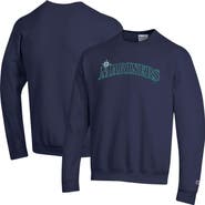 Champion Men's Champion Navy Seattle Mariners Powerblend Wordmark Sweatshirt