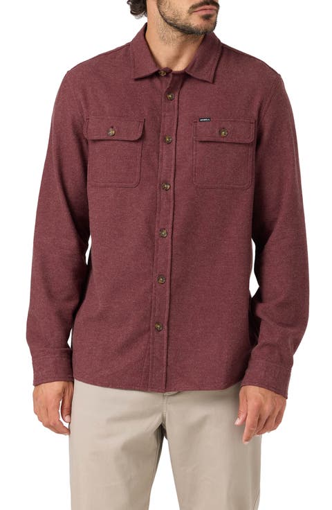 Regent Solid Cotton Flannel Button-Up Shirt