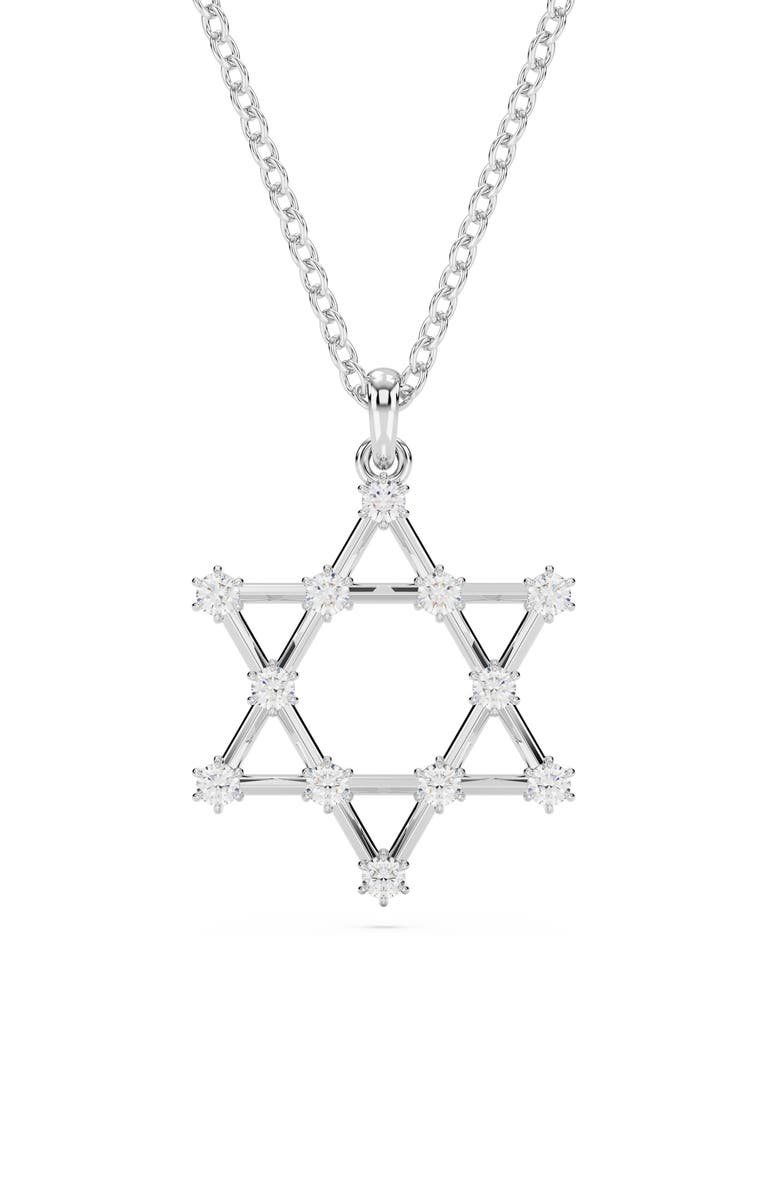 Swarovski Insigne Star of David Pendant Necklace, Main, color, 