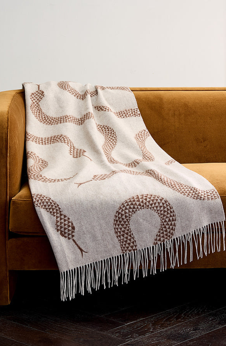 Jonathan Adler Eden Merino Wool Throw Blanket, Alternate, color,