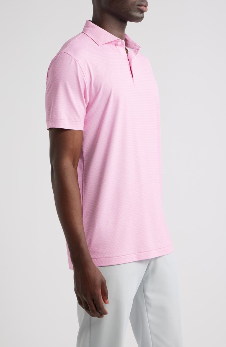 Peter Millar Crown Crafted Jukebox Performance Jersey Polo, Alternate, color, Dogwood