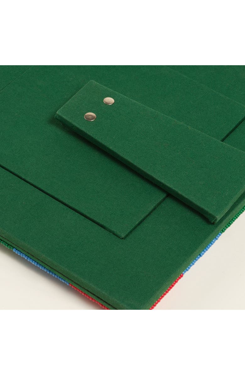 Zsa Zsa Zsu Dadri Decorative  Beaded Colorful Frame 7X7 In, Alternate, color, Blue