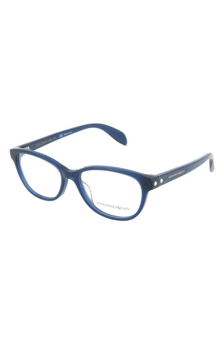 McQueen Alexander McQueen 52mm Cat Eye Optical Frames, Alternate, color,