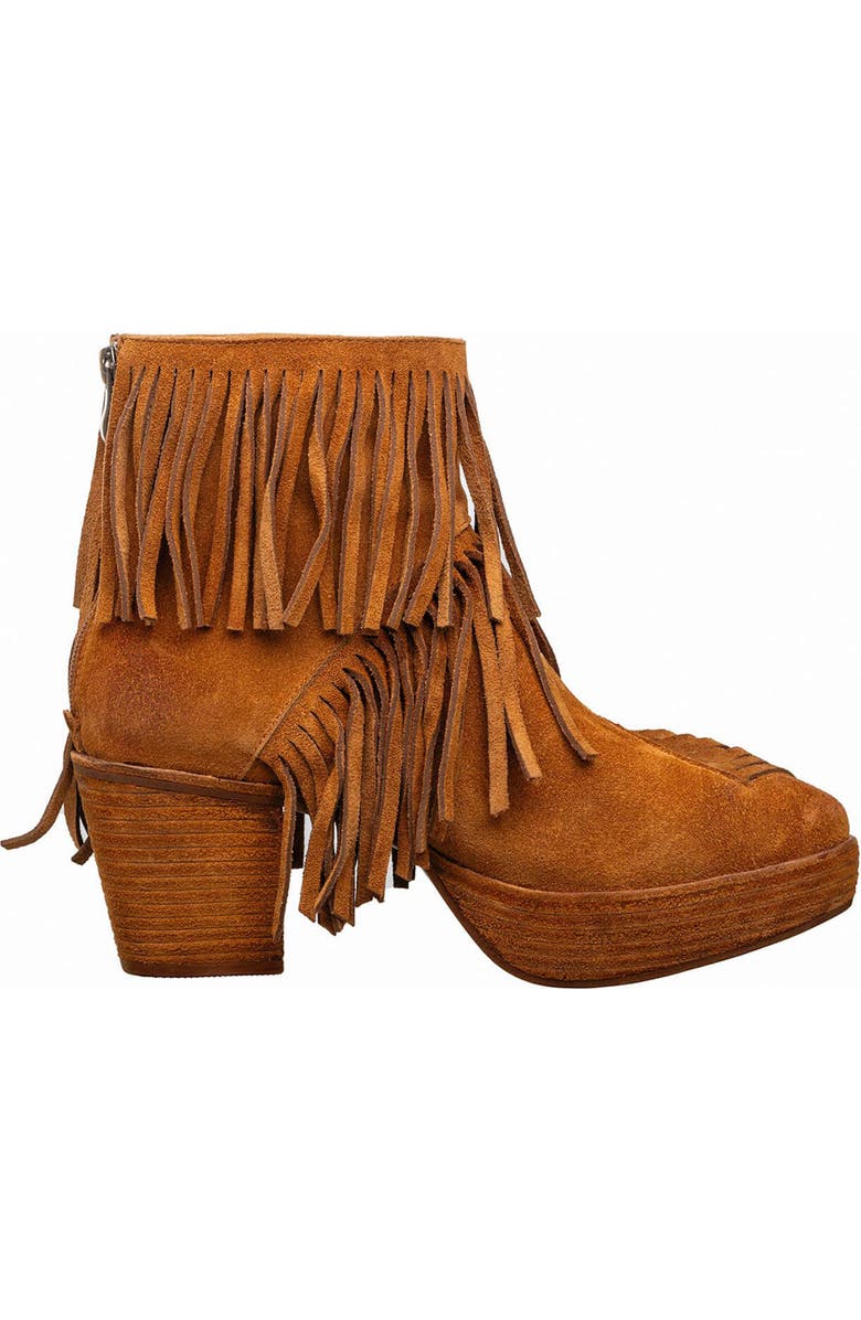 ANTELOPE Ember Fringed Suede Boot, Alternate, color, Cognac