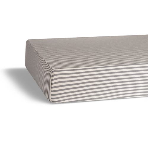 Parker Baby Co. Crib Sheets In Pewter Stripe