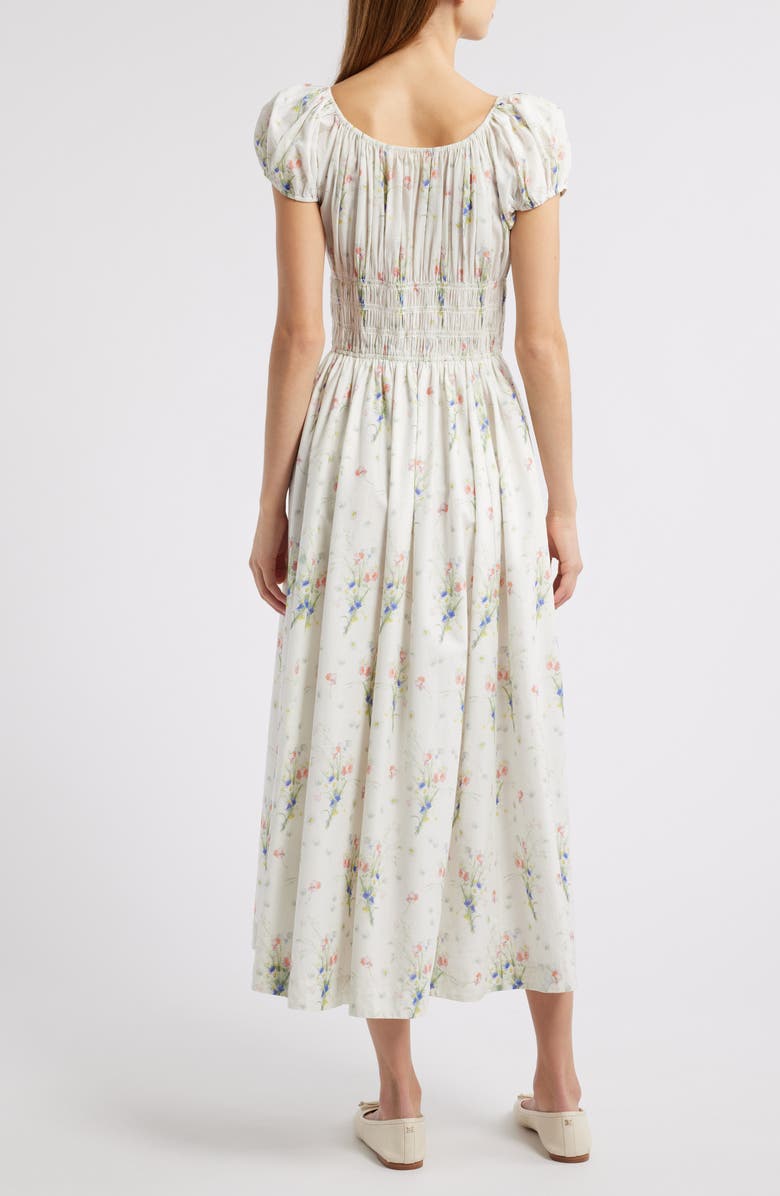 Quinley Floral Organic Cotton Midi Dress