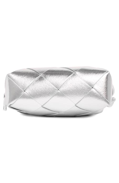 Urban Expressions Handbags Woven Crossbody Bag In Silver