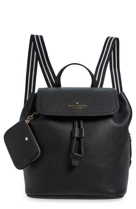 rosie medium leather flap backpack