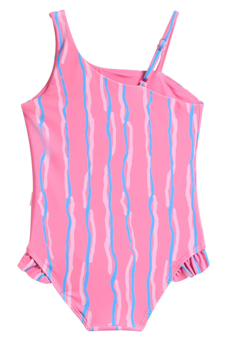 Kids' Aruba Ruffle One-Piece Swimsuit, Alternate, color, ARUBA PINK