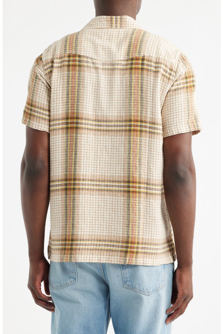 <p>Whippersnapper Short Sleeve Snap-Up Shirt</p>, Alternate, color, WHITE WASH GRID PLAID
