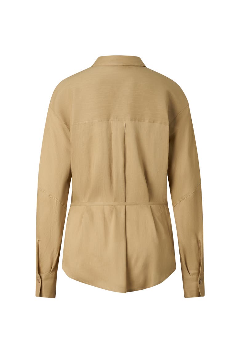 Catrina Linen Blend Blouse, Alternate, color, Camel