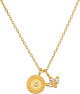 Satya Jewelry Manifesting Possibilities Lotus White Topaz Necklace