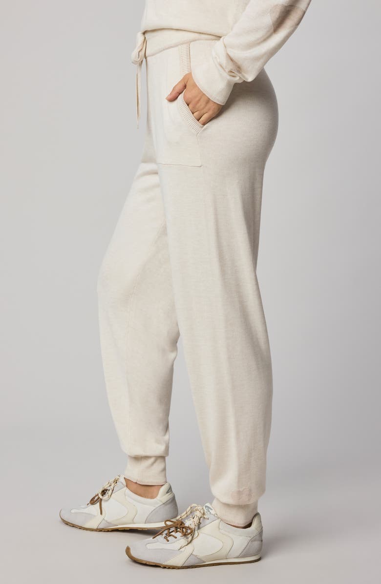 Splendid All the Love Tipped Knit Joggers, Alternate, color, Pale Oak Heather Ivory