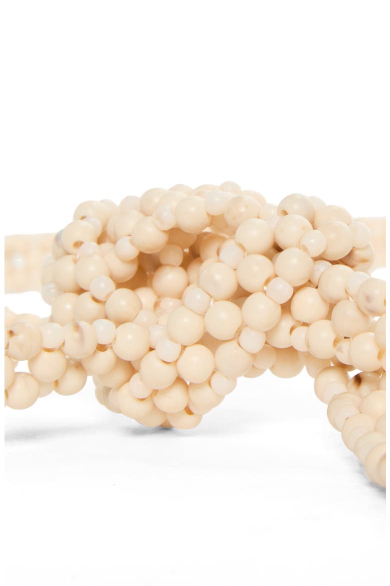 Sora Beaded Belt, Alternate, color, SHELL