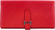 Pre-Owned Hermes Bearn Wallet Epsom Long