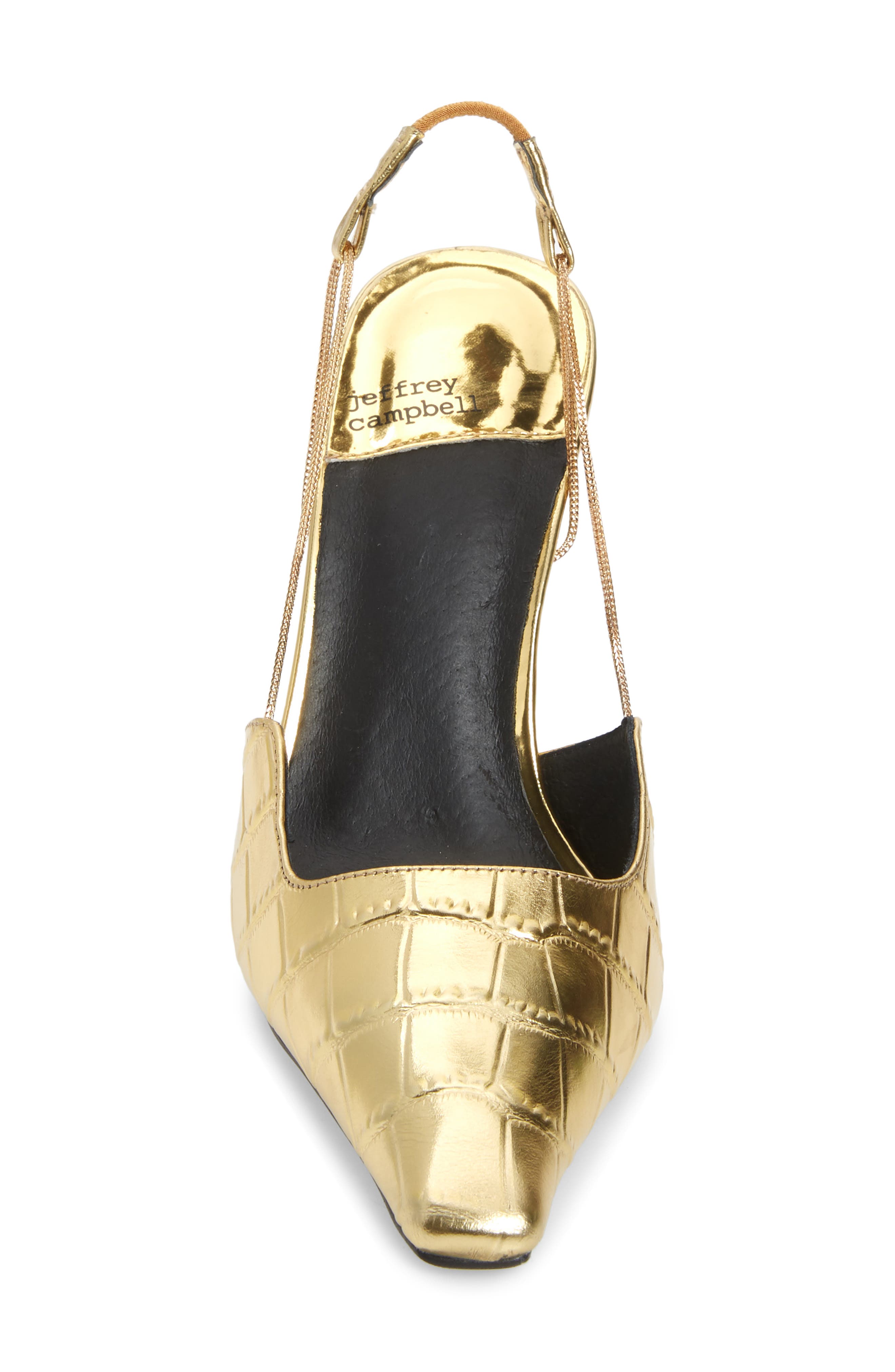Zeta-Hi Slingback Pump, Alternate, color, GOLD CROCO