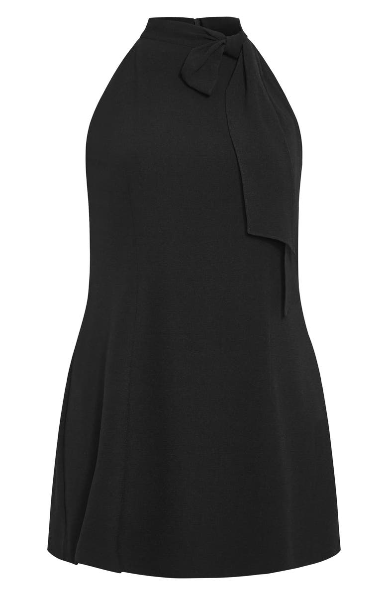 City Chic Karter Bow Sheath Dress, Main, color, Black