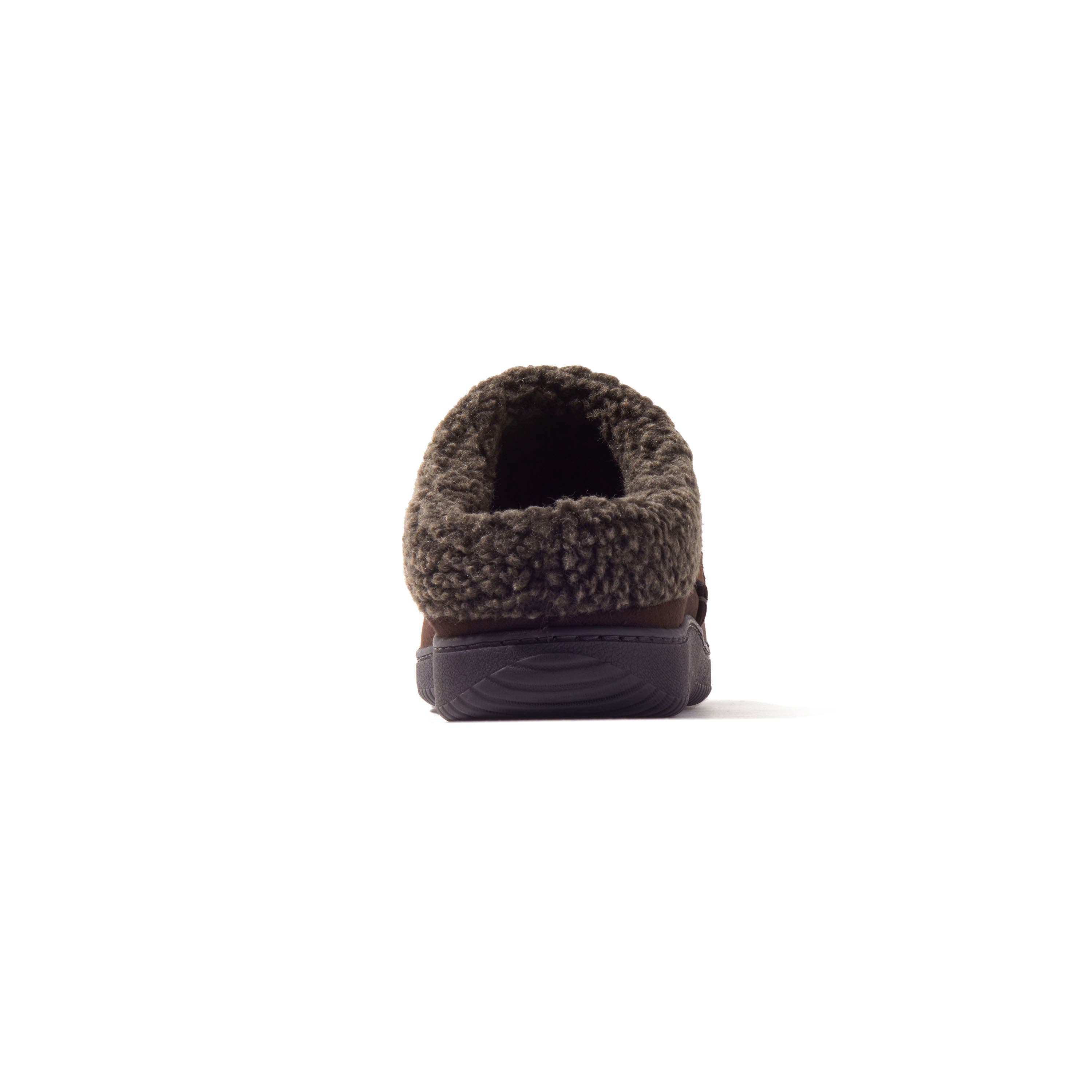 Marshall Microsuede Moccasin Toe Clog Slipper, Alternate, color, COFFEE